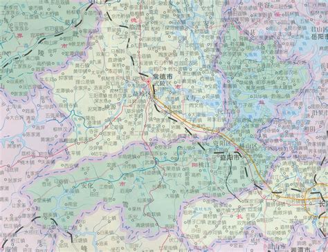 湖南省益阳市地图 高清地图