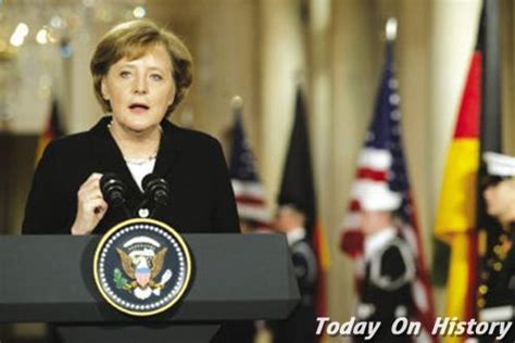 2005年11月22日默克尔成为德国史上首位女性总统 - 历史上的今天