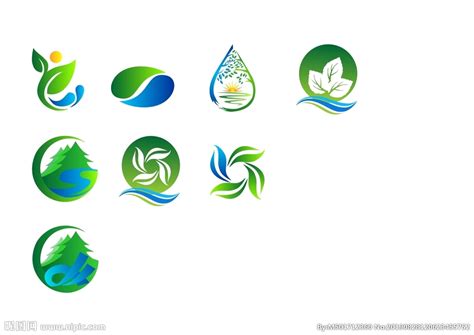绿化LOGO设计案例 - 123标志设计网