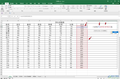 Excel如何排名?-Excel表格进行排名的方法教程 - 极光下载站
