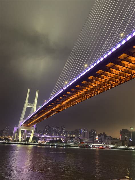 上海南浦大桥夜景摄影图高清摄影大图-千库网