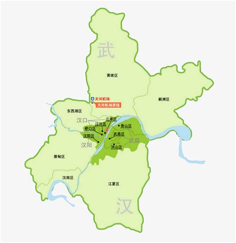 武汉市区地图图片