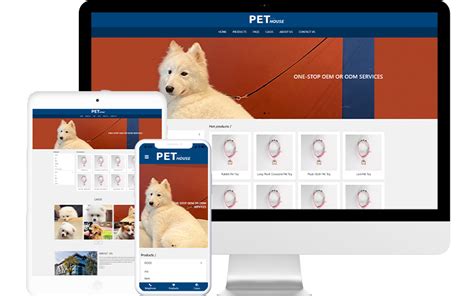 宠物外贸公司网站模板整站源码-MetInfo响应式网页设计制作