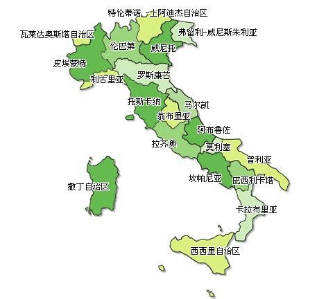 意大利地图_意大利地图中文版_意大利电子地图