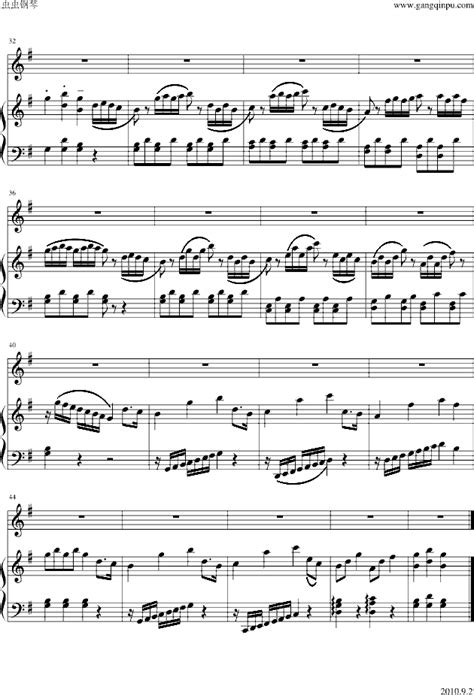 (奥)莫扎特钢琴小曲：歌剧“魔笛”主题变奏曲钢琴谱 下载_乐吧谷乐谱网