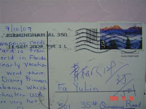 从美国寄明信片回中国的格式_百度知道