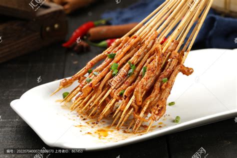 烤鸭肠,中国菜系,食品餐饮,摄影,汇图网www.huitu.com