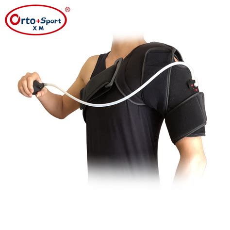 定制可调充气凝胶肩部支撑固定带肩膀加压单肩运动拉伤护肩带肩托-阿里巴巴