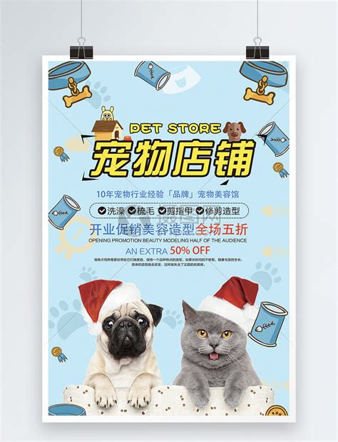 宠物店海报 美容 猫猫 狗设计图__海报设计_广告设计_设计图库_昵图网nipic.com