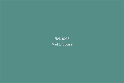 RAL 6033 Colour (Mint turquoise) - RAL Green colours | RAL Colour Chart UK