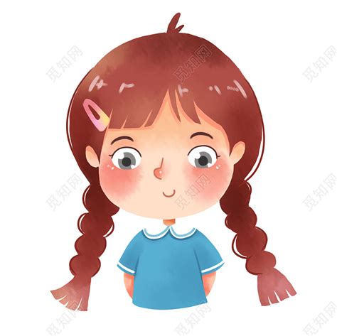 Q版卡通女头像图片