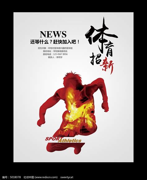 2015最新体育部招新海报图片_海报_编号5018078_红动中国