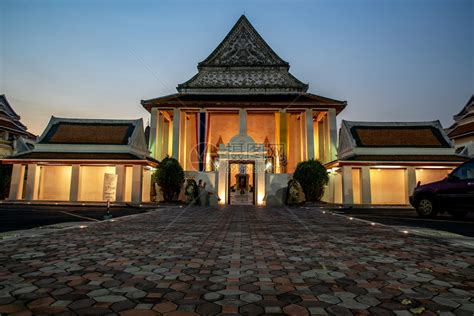 佛教晚间泰国曼谷2019年月7日晚上七点美丽的寺庙建筑是拉玛三世国王统治的艺术这是PhraNakhon区旅游目的地最高峰标建造高清图片下载 ...