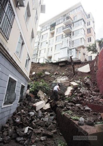 超过十米高的挡土墙倒塌 一楼住户家被砸-建筑施工新闻-筑龙建筑施工论坛