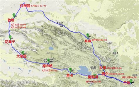 甘青大环线旅游地图 2020甘青大环线旅游攻略路线_旅泊网
