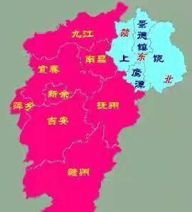 江西省政区图_江西地图_初高中地理网
