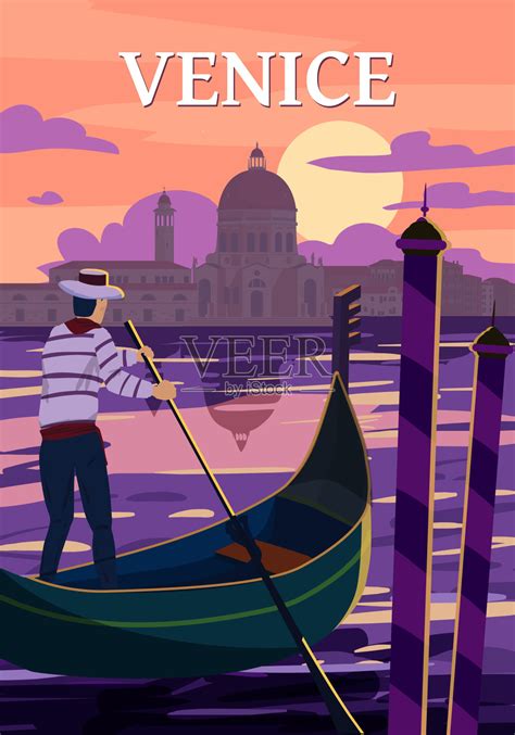 威尼斯运河和标志的小船图片-威尼斯运河和标志的小船素材-高清图片-摄影照片-寻图免费打包下载