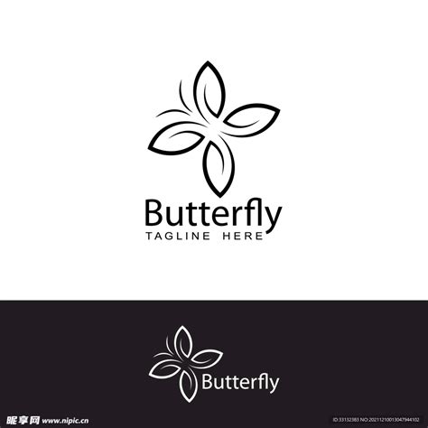 蝴蝶标志创意logo设计图片-彩色蝴蝶标志矢量创意logo设计素材-高清图片-摄影照片-寻图免费打包下载