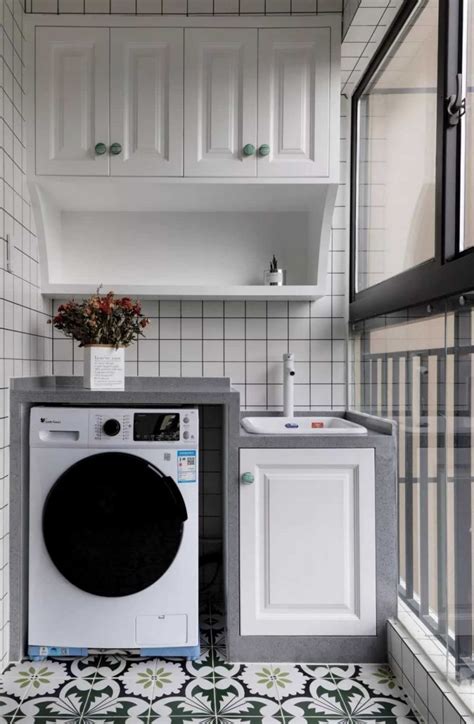 定制阳台洗衣机柜 - 优装美搭和英设计设计效果图 - 每平每屋·设计家