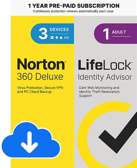 Norton 360 Deluxe Security 3 Device 6 Month Anti-Virus - Wootware