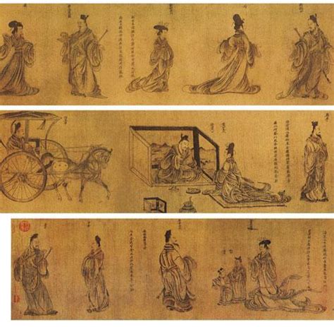 中国十大传世名画之东晋-顾恺之《列女传》《庐山图》《斫琴图》