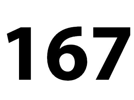 Número 167, la enciclopedia de los números - numero.wiki