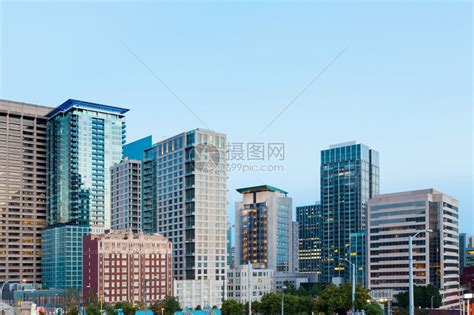 西雅图州西雅图市中心大楼的天线高清图片下载-正版图片504674834-摄图网