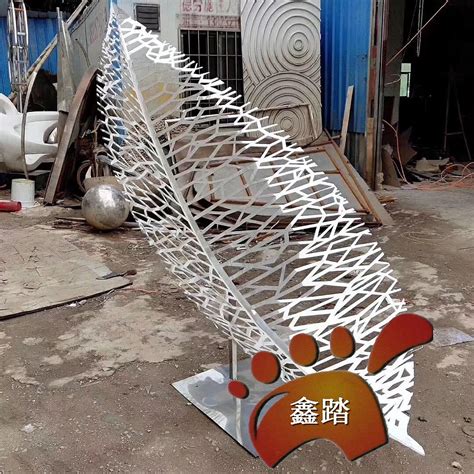 大型不锈钢景观金属雕塑创意抽象酒店大堂摆件广场建筑异形标志物-阿里巴巴