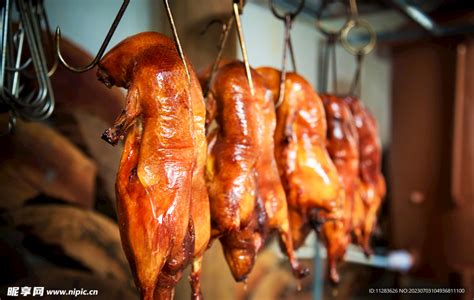 挂炉烤鸭,中国菜系,食品餐饮,摄影素材,汇图网www.huitu.com