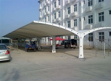 膜结构电动车棚-产品中心-杭州鑫雨膜结构工程有限公司