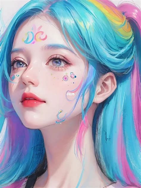 彩虹色非主流头像