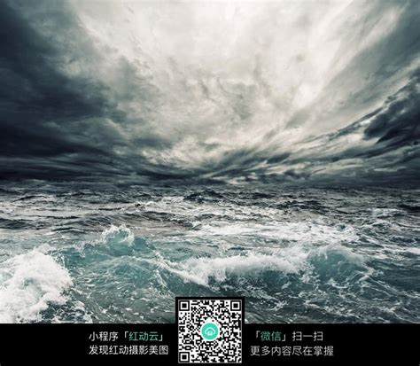 波光粼粼的暴风雨海洋素材-高清图片-摄影照片-寻图免费打包下载