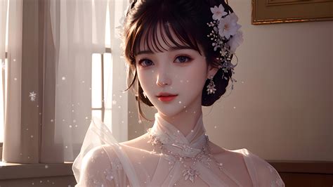 甜美女生 婚纱头像动漫