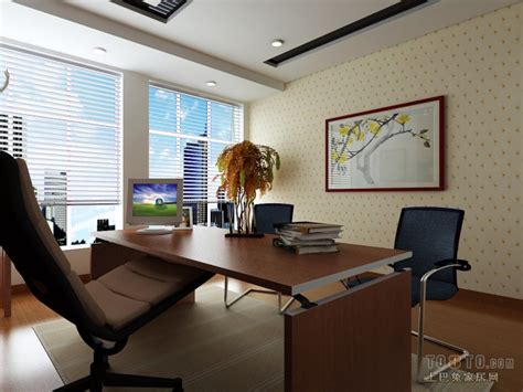 企业总经理办公室装修效果图_岚禾办公室设计
