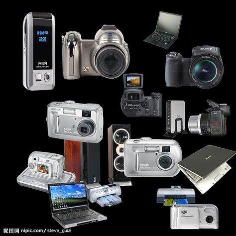 黑白电子科技时尚桌子上的手机摄影机电子产品宣传展示办公娱乐信息背景图片免费下载 - 觅知网