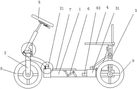 一种可折叠电动三轮车的制作方法