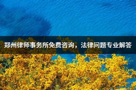 郑州律师事务所免费咨询，法律问题专业解答_法律服务网