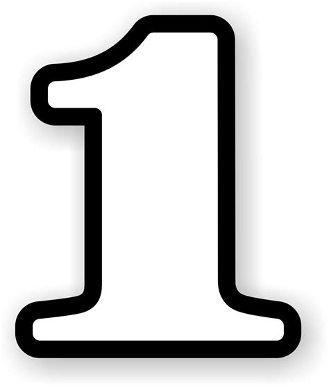 1 Number PNG | PNG All