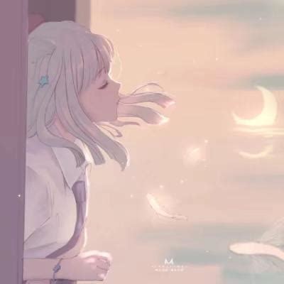 月亮甜美女生头像动漫