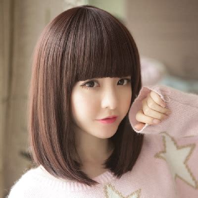 非主流戴假发头像女生