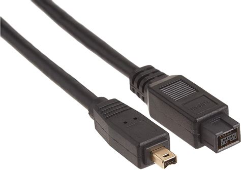 Firewire (IEEE 1394) Cable Black 180cm (6 feet) - 4-pin to 9-pin Connectors