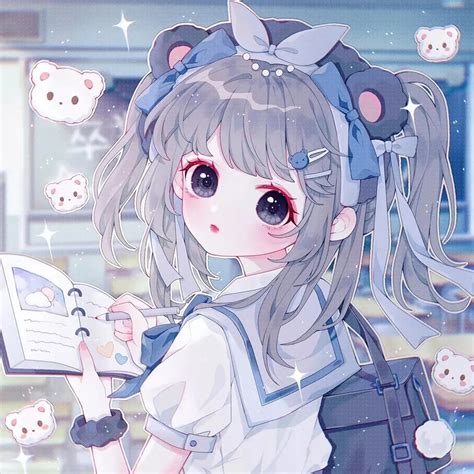 甜美女生森系头像动漫