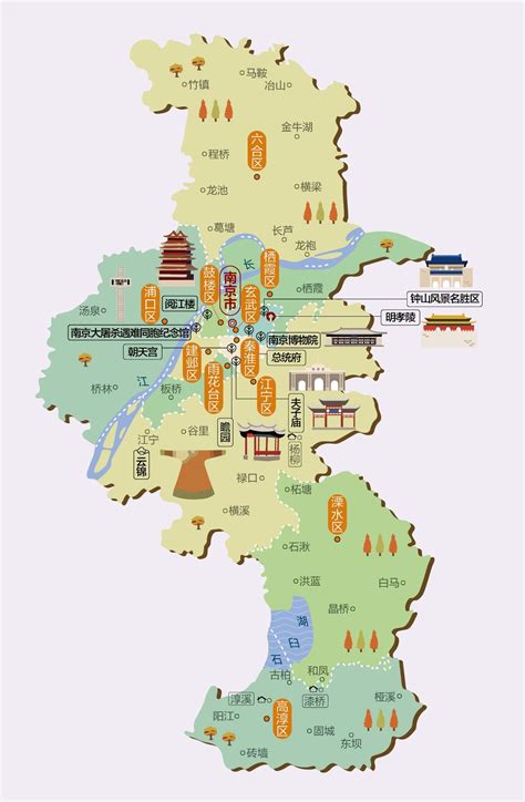 江苏省旅游地图图片