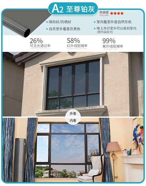 阳台玻璃贴膜窗纸反光隔热膜窗户防晒窗贴纸遮光遮阳家用厨房透明-阿里巴巴