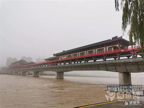 渭河2021年第3号洪水形成，水势仍在上涨_@所有人_澎湃新闻-The Paper