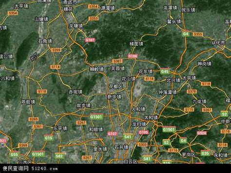 广州市卫星地图 - 3D实景地图、高清版 - 八九网
