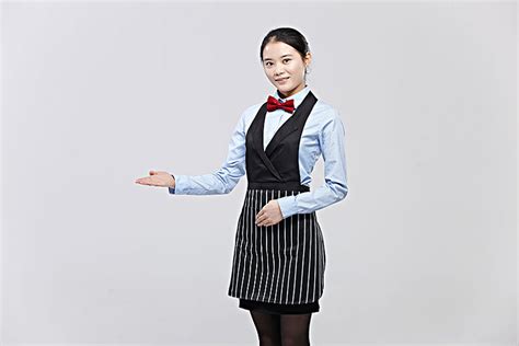 黑色工作服微笑的酒店前台女服务员高清图片_日常生活_图片114