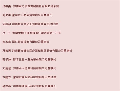 漯河拟推荐双汇、汇知康等7家公司为省制造业头雁企业 | 名单