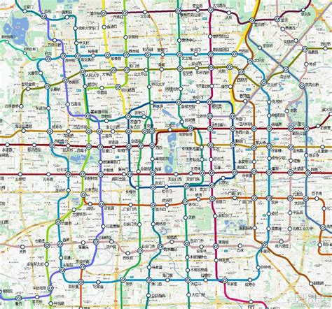 北京轨道交通线路图(三期规划) - 知乎