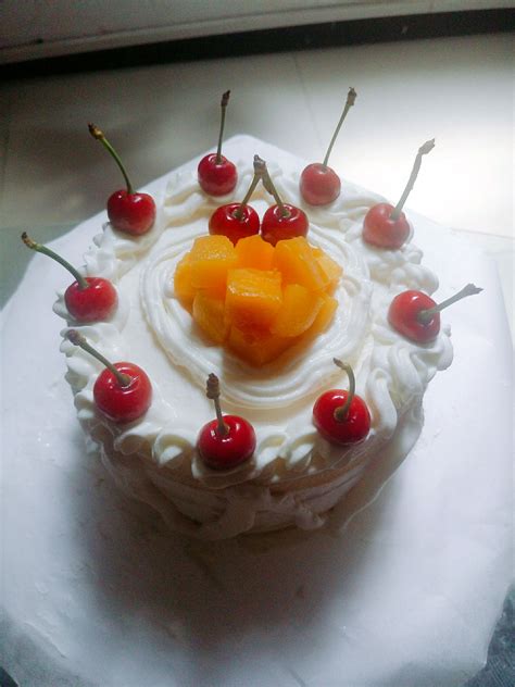 6寸水果奶油蛋糕的做法_【图解】6寸水果奶油蛋糕怎么做如何做好吃_6寸水果奶油蛋糕家常做法大全_零绘辰_豆果美食